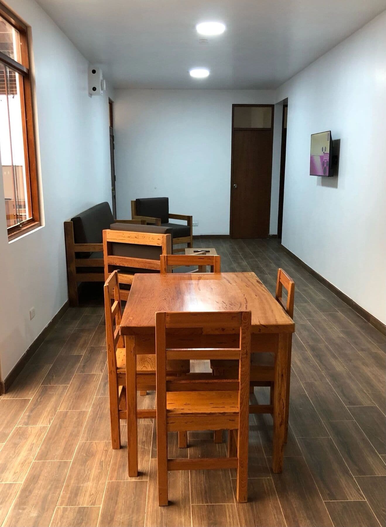Sala y comedor de la casa